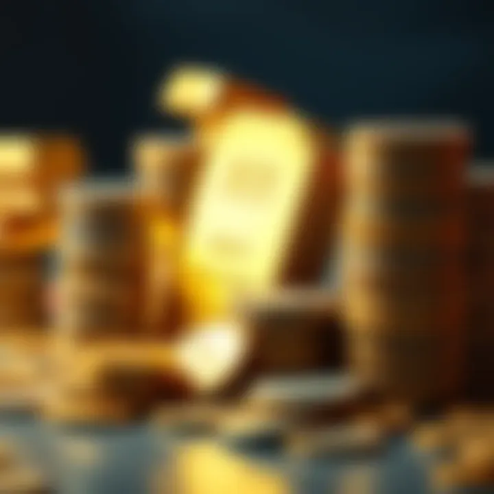 A collection of coins and gold bars symbolizing alternative stores of value