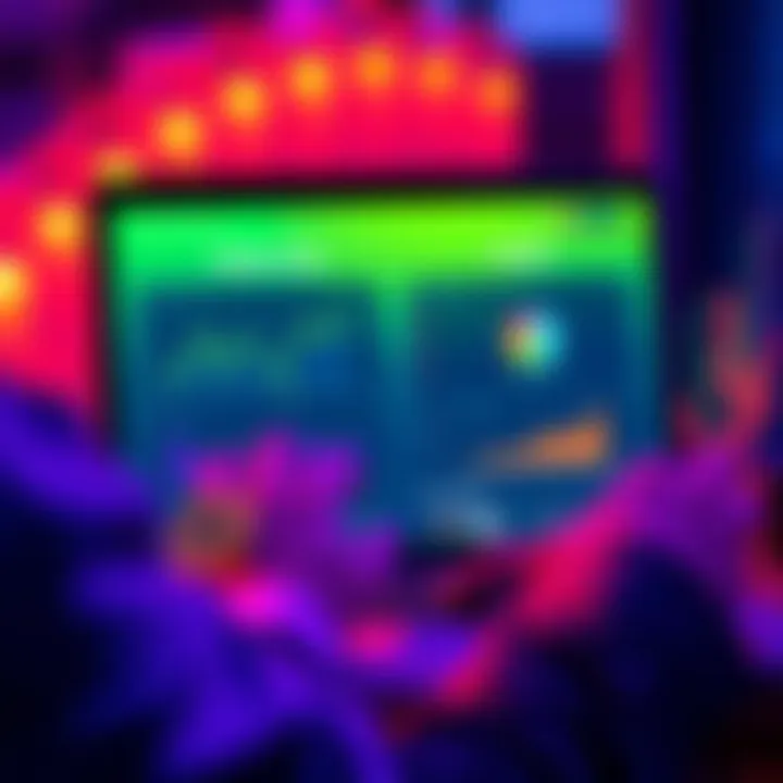 A person reviewing different platforms for staking Solana tokens on a laptop with graphs and rewards displayed on the screen