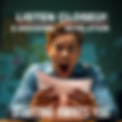 A person reacting in shock while reading a document