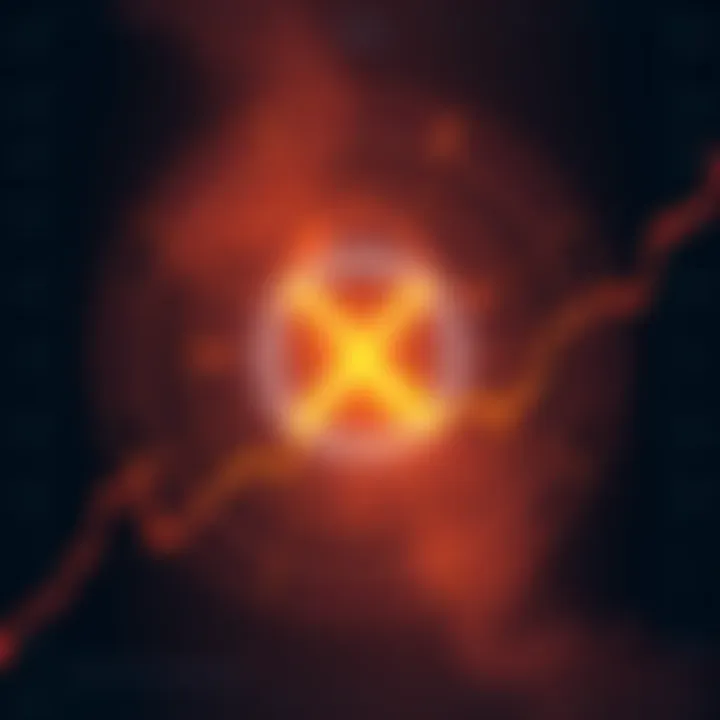 A graphic showing Stellar's new feature, X-Ray, with XLM logo and rising price chart, indicating potential bounce to $0.50