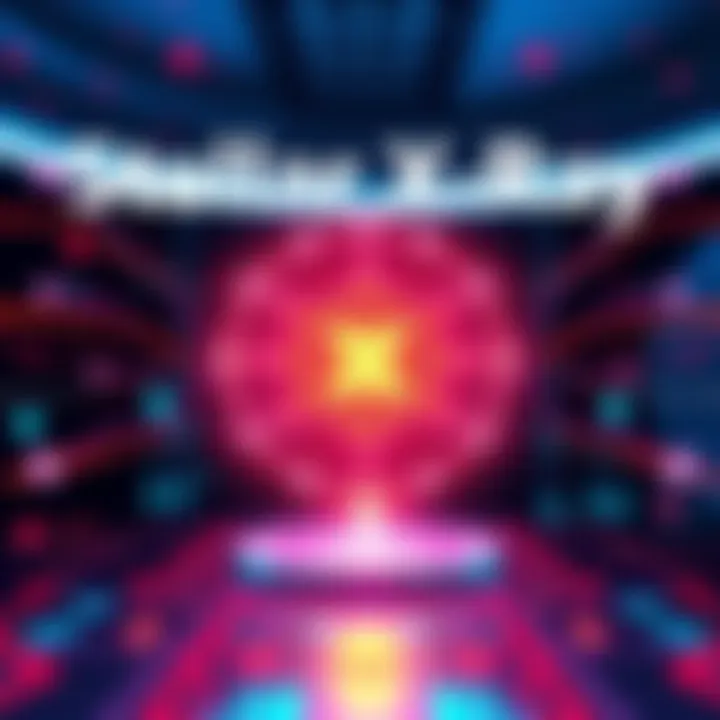 Stellar X-Ray Upgrade Illustration of Stellar's Protocol 25 showing enhanced smart contracts with cryptographic features and secure data processes.