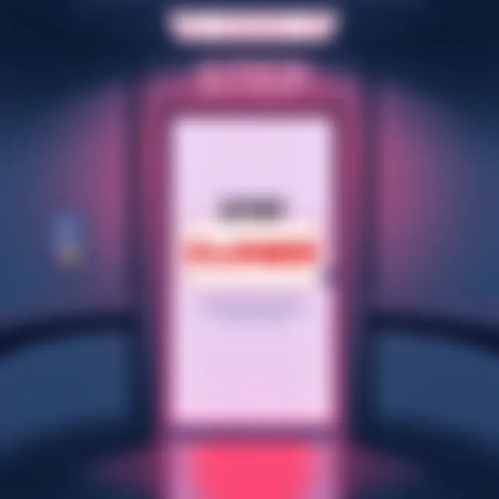 A digital illustration of a closed office door with a 'Closed' sign, symbolizing the shutdown of Step Finance after a hack.