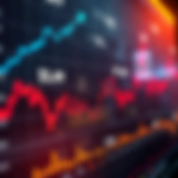 A graph illustrating stock market gains with an upward trend line, reflecting economic impacts related to tariffs.