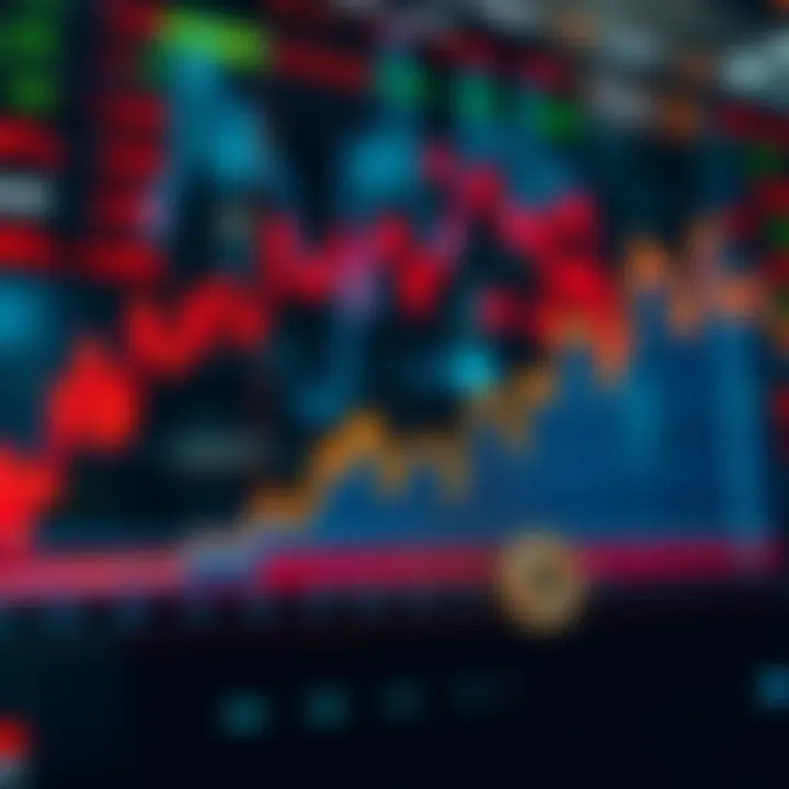 Stock market surge after Trump's Iran decision A graph showing a steep rise in stock prices, representing a $350 billion increase, alongside a downward trend in Bitcoin value.
