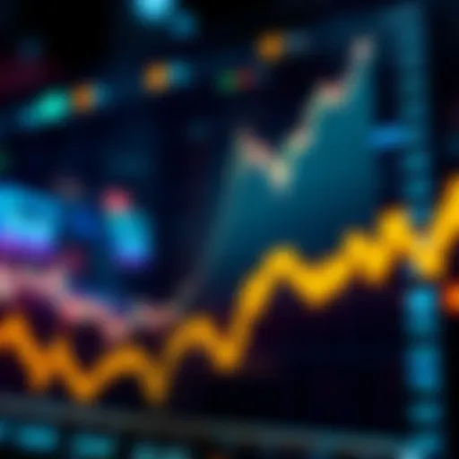 Stock market chart with misleading upward trend A stock market chart showing a sharp rise followed by a decline, indicating a bull trap scenario.