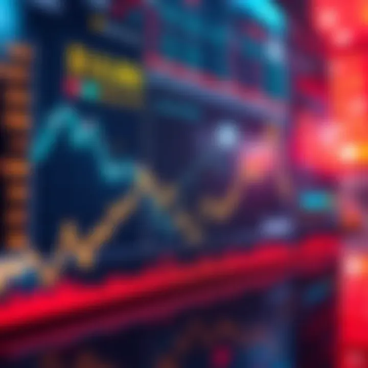 A graph showing sharp decline in US stock market and crypto market values, highlighting a massive sell-off impact.
