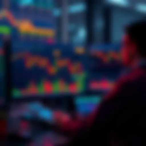 Stop Loss Strategy for Bitcoin A trader analyzing Bitcoin charts with stop loss markers highlighted on the screen.