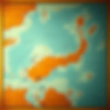 Detailed navigation chart of Strait Hormuz showing sea routes and key landmarks for maritime safety.