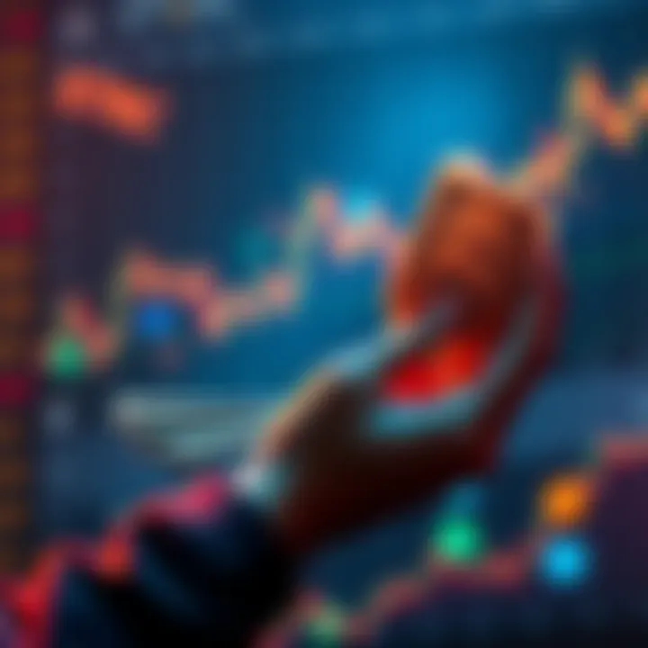 STRC Investment Opportunity A person holding cash in one hand and a stock chart showing growth in the other, symbolizing investment in STRC with an attractive yield.