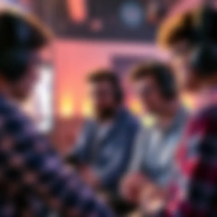 A group of streamers engaging with their audience while discussing memecoins, highlighting the potential for market impact.