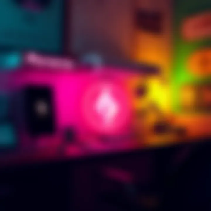 A visually appealing Monero website showcasing retro design elements and vibrant colors.