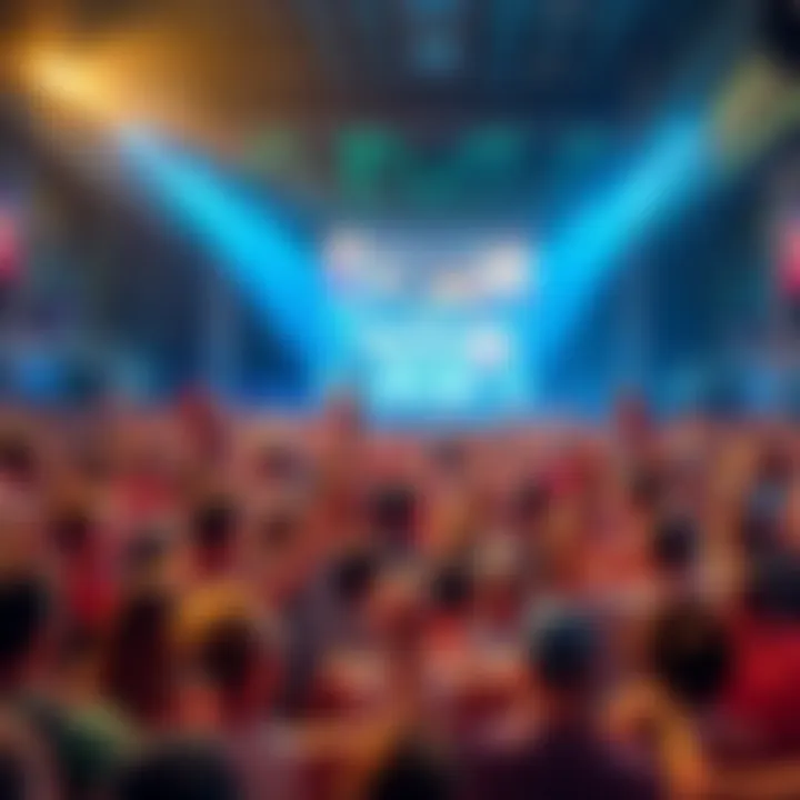 People gathered with excitement for the Sunday shakeout event, showcasing a vibrant atmosphere of anticipation and energy.