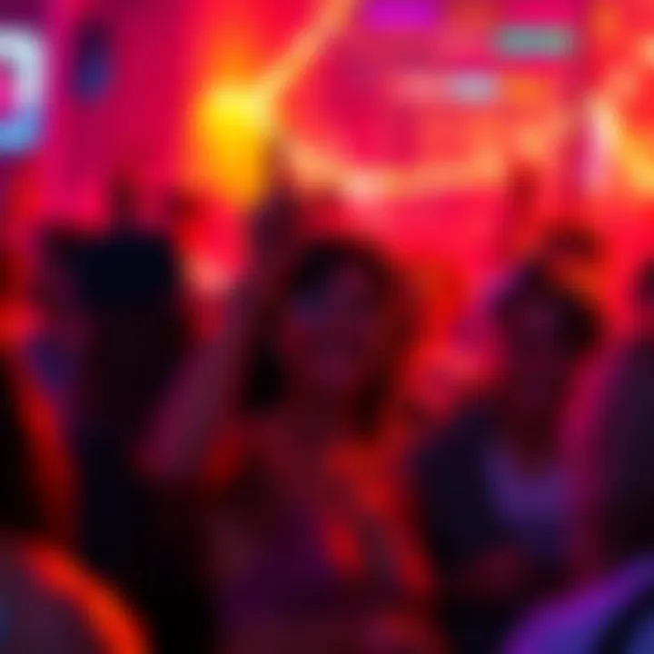 A lively crowd enjoying events on a Sunday night filled with laughter and surprises