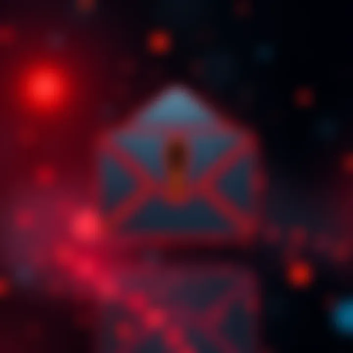 A warning graphic showing an email icon with an exclamation mark, indicating a phishing threat from launchnotes.io