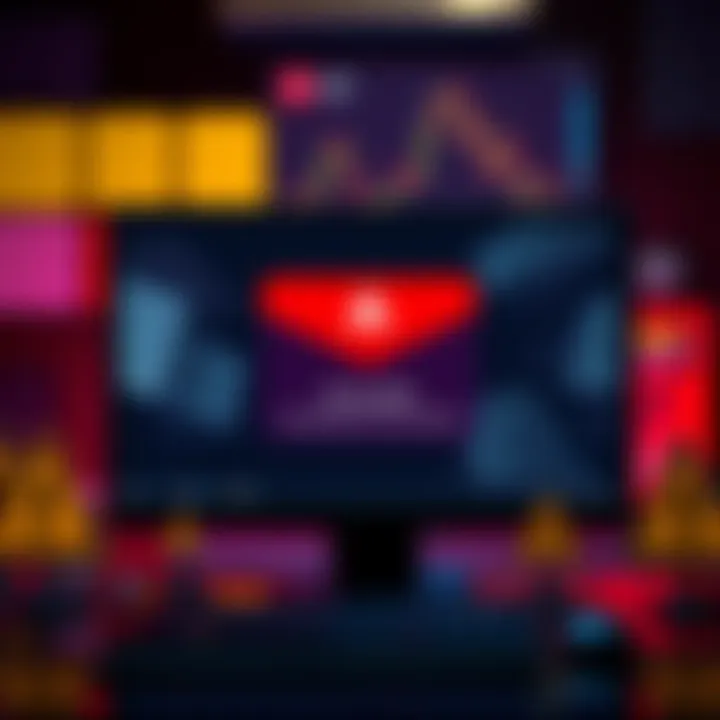 A computer screen displaying an email from Exodus Wallet with a warning about a compliance update, surrounded by caution signs.