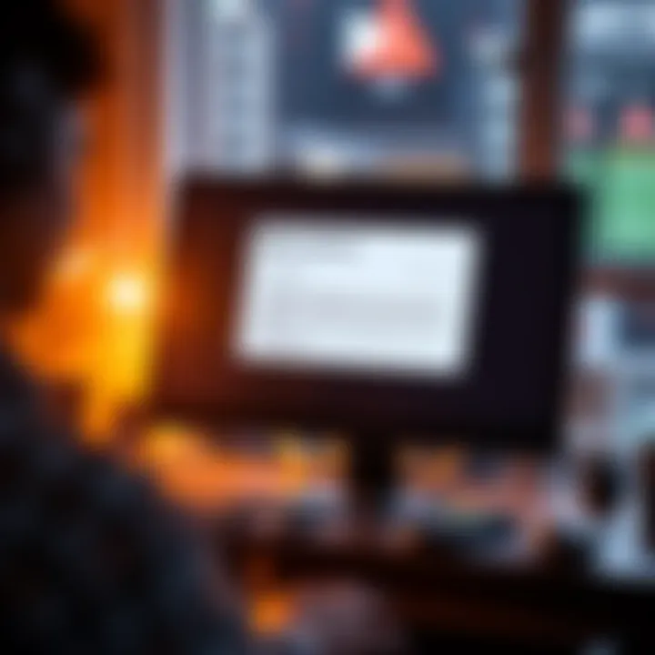 A computer screen showing a questionable email marked as being from SurveyMonkey, with warning signs for phishing attempts.