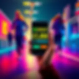 $SWEAT Kickstart Challenge A vibrant graphic showing people walking, with a smartphone displaying steps counted, representing health and fitness goals.