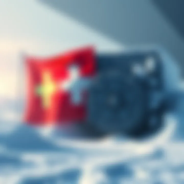 A visual representation of Switzerland's flag alongside a frozen bank vault symbolizing the freezing of Nicolás Maduro's assets after his arrest by U.S. authorities.