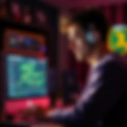 Person frustrated with syncing blocks on a computer, looking for help on forums