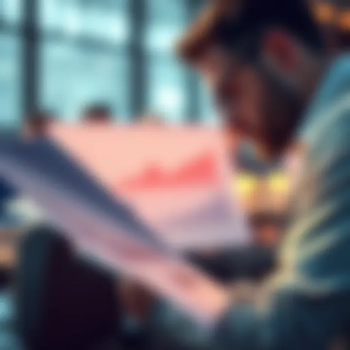 Concerned taxpayer examines financial documents showing unrealized profits and potential tax implications under new law in the Netherlands.