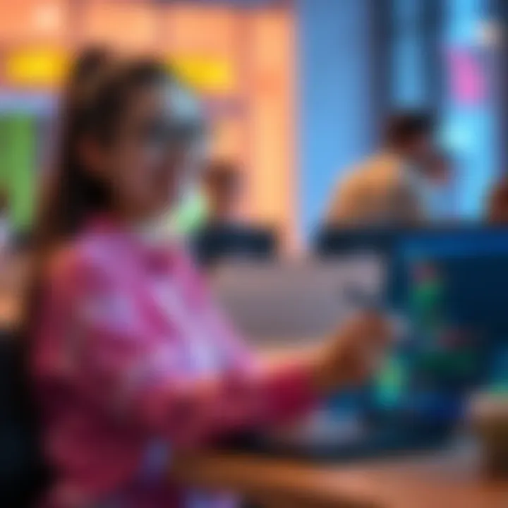 21-year-old female Computer Science student seeking teammates for an AI hackathon, smiling and holding a laptop with coding on the screen