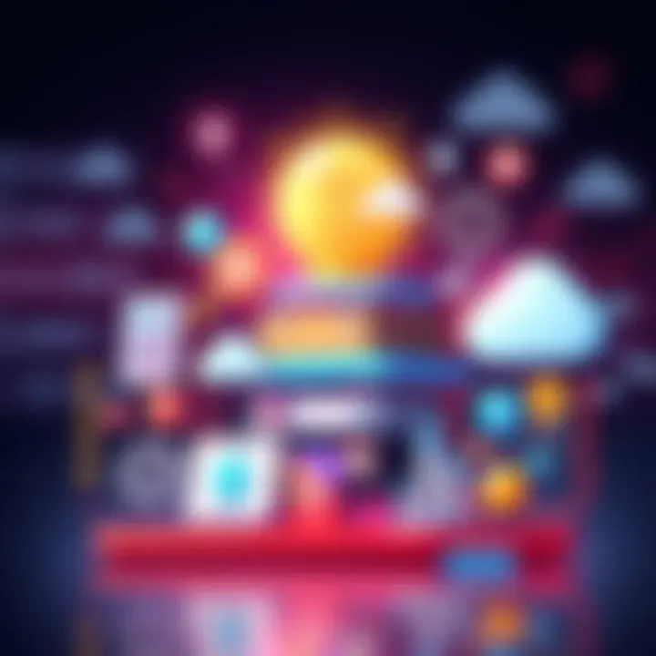 An illustration showing various tools and platforms for building web3 applications in 2025, featuring icons representing blockchain, programming languages, and cloud services.