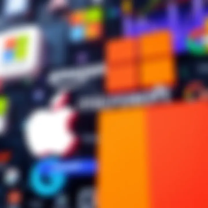 Tech Companies Overview A collage of logos from Apple, Amazon, Microsoft, and Google, representing their market presence in 2026
