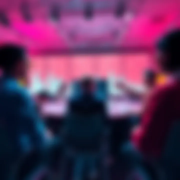 A group of professionals discussing technology strategies in a meeting room.