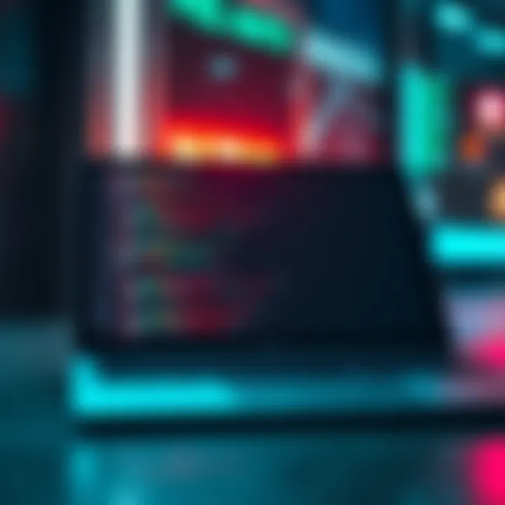 A Surface Pro 7 displaying the Ternary Mamba Engine interface with code running smoothly