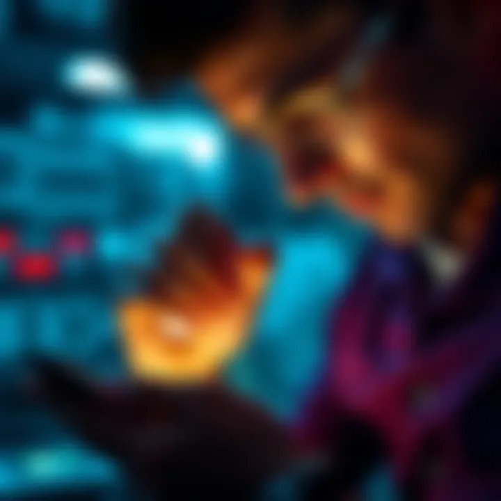 A person checking their seed phrase on a Trezor device, ensuring wallet safety.