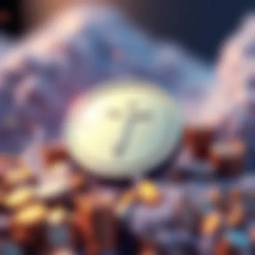 A digital representation of Tether freezing $344 million relating to Iran sanctions, showcasing the impact on stablecoins in the crypto market.