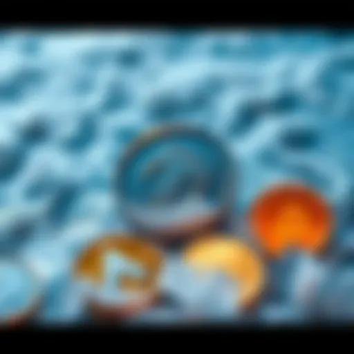 Graphic showing Tether logo with USDT coins being frozen in ice, symbolizing the freezing of $344 million.