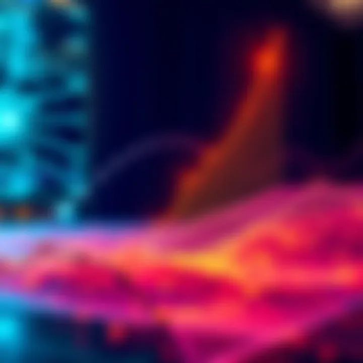 A visual representation of The Graph's rising interest and queries, showcasing an upward trend with digital graphics.