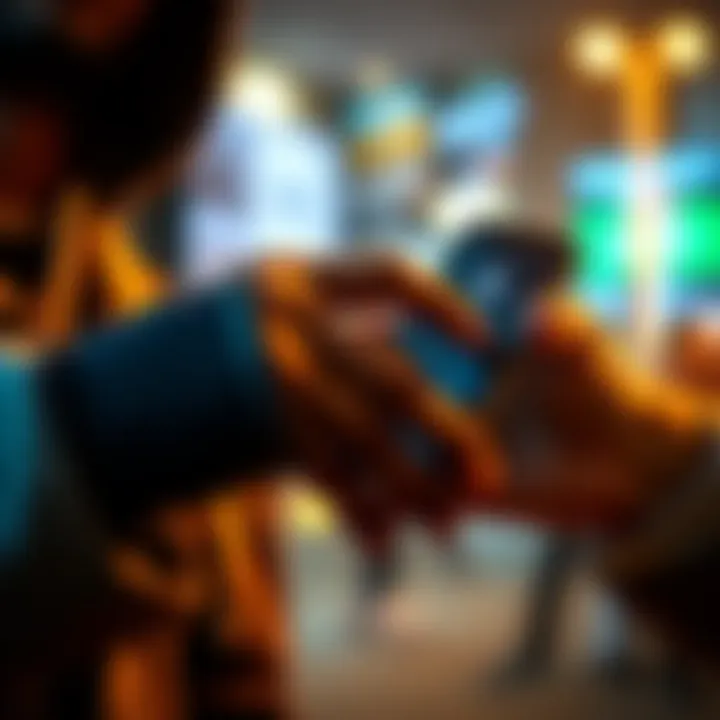 A person grabbing a smartphone from someone, representing a theft incident