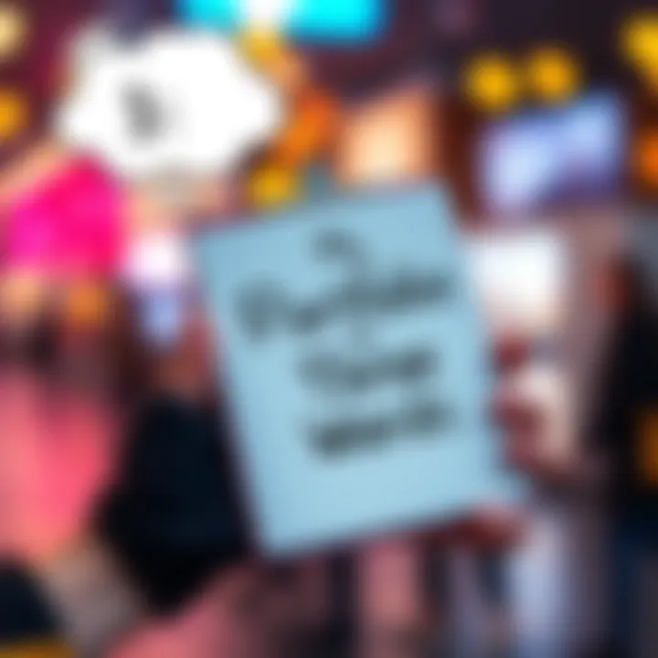 A person holding a notepad that says 'My Portfolio in Three Words' with a thought bubble above showing three words, symbolizing the challenge of summarizing a portfolio in three words.