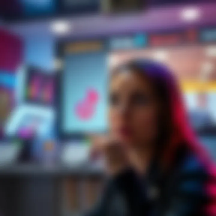 A screenshot of a TikTok video showing a person looking surprised at a message about selling their image.