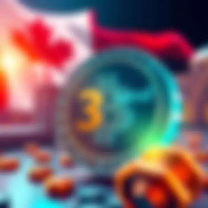 Illustration of a tokenized bond representing digital finance and blockchain technology