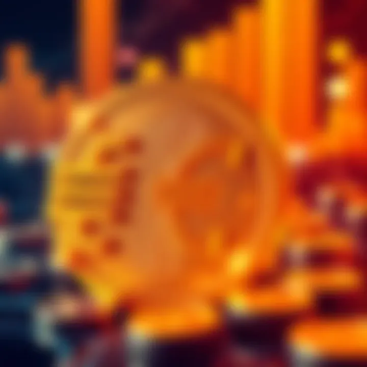 A graphic showing the Euro symbol alongside digital tokens, representing the tokenization of the Euro in a unified European financial market.