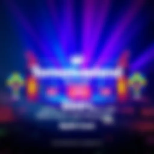 A promotional graphic for Tomorrowland Brasil 2027 pre-sale featuring vibrant colors and festival elements, highlighting ticket discounts with Bybit Card.