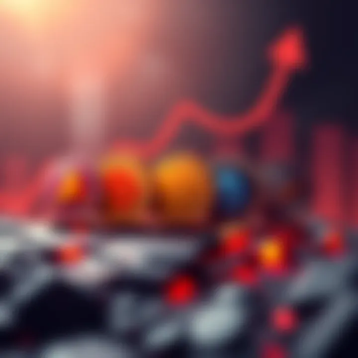 A graphic showing five altcoin symbols with an upward trend graph in the background, indicating potential growth for investments in 2026.