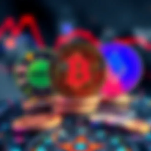 Three altcoins ONDO, LINK, and ETH shown as coins representing their potential for long-term holding.