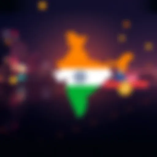 A map showing India as the leading country in Bitcoin ownership, with China and the US highlighted as followers.