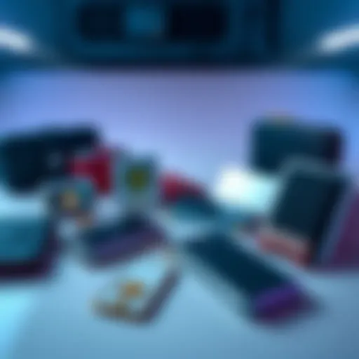 Top Cold Wallet Options A selection of cold wallets for cryptocurrency storage, showcasing various models and designs on a clean surface.