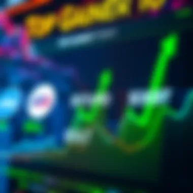 Display of top three gainers: $AOL, $STUPID, and $DEBT tokens with green upward arrows indicating price increases.