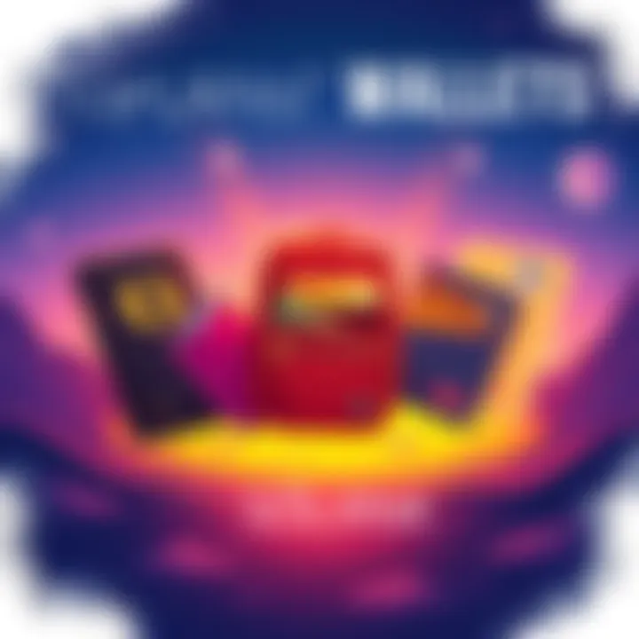 An illustration showcasing different Solana wallets like Phantom, Backpack, and Glow with icons representing their unique features.