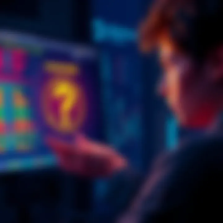 A person looking at a computer screen showing blockchain transactions, expressing concern about hacked funds, with a question mark symbol next to them.