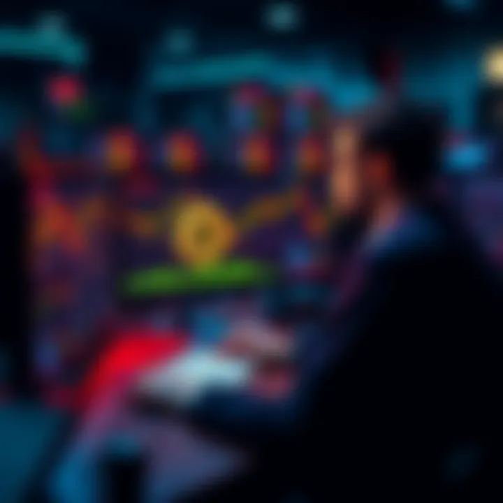 Trader Analyzing Bitcoin Shorts A trader reviewing charts and graphs related to Bitcoin short trades, showing market trends and data on a computer screen