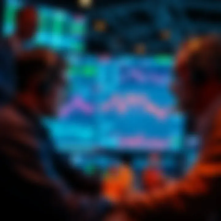 Active traders reviewing market data and charts on screens, highlighting the risks of on-chain transparency.