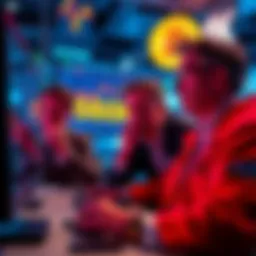 Traders looking worried at a computer screen showing Bitcoin price at $60K, reflecting fear in the cryptocurrency market.