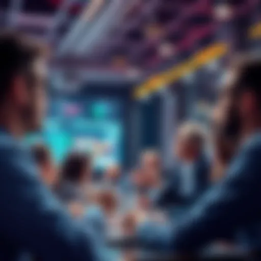 People sharing trading insights and strategies in a lively discussion forum